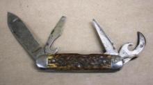 WWII Bone Handle Engineer's Knife