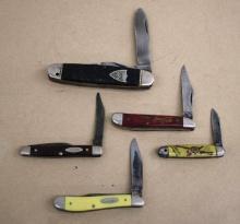 Case XX Coca-Cola and Imperial Davy Crocket Folding Knife with More Small Folding Knives