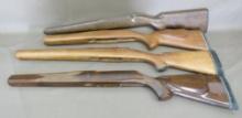 Four Wood Rifle Stocks