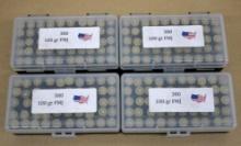 200 Rounds Commercially Reloaded 380 Ammunition in Ammo Cases