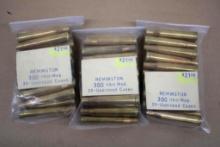 60 Pieces New Remington 300 H&H Mag Unprimed Brass
