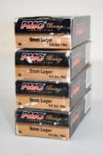 200 Rounds PMC Bronze 9mm Luger Ammunition
