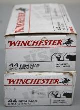 100 Rounds Winchester 44 Rem Mag Ammunition