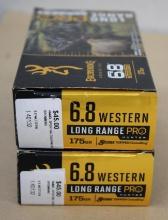 40 Rounds Browning 6.8 Western LR Ammunition