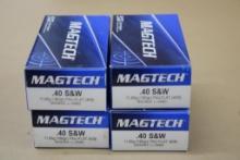 200 Rounds Magtech 40 S&W Ammunition