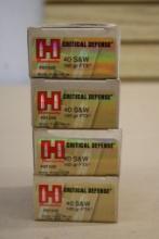 80 Cartridges Hornady Critical Defense 40 S&W Ammunition