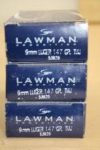 150 Rounds Speer Lawman 9mm Luger Ammunition
