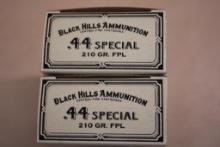 100 Pieces Black Hills Ammunition 44 Special Ammunition