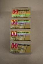 80 Rounds Hornady Critical Defense 40 S&W Ammunition