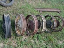 Six Model A Wheels
