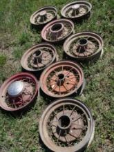 Eight Model A Wheels