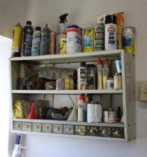 Hanging Shelves and Contents NO SHIPPING