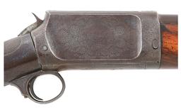 Engraved Burgess Deluxe Slide Action Shotgun