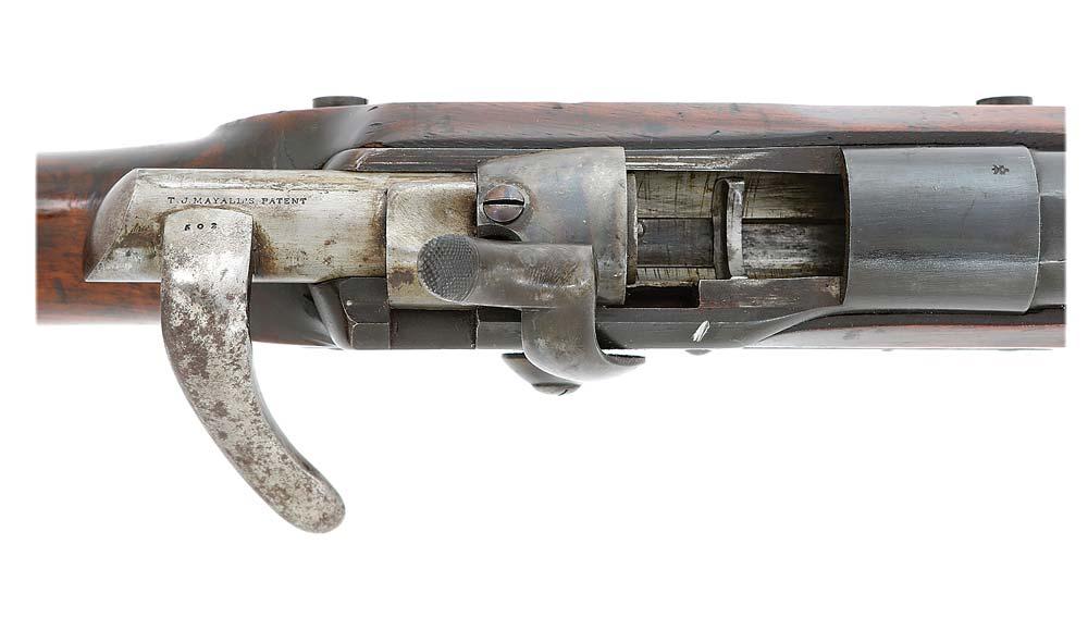 British Experimental Mayall Patent Single Shot Bolt Action Military Rifle