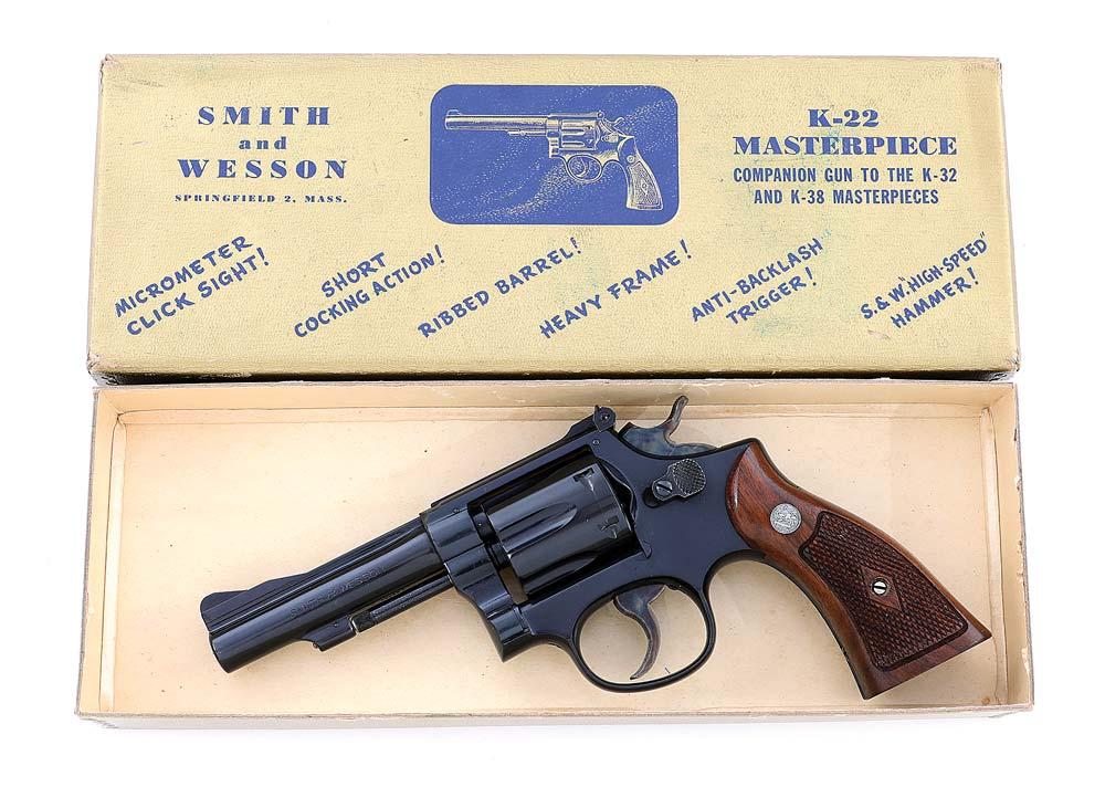 Smith & Wesson K-22 Combat Masterpiece Hand Ejector Revolver