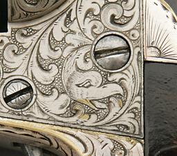 Wonderful Cased and Factory Young Engraved Colt 1849 Pocket Model Revolver
