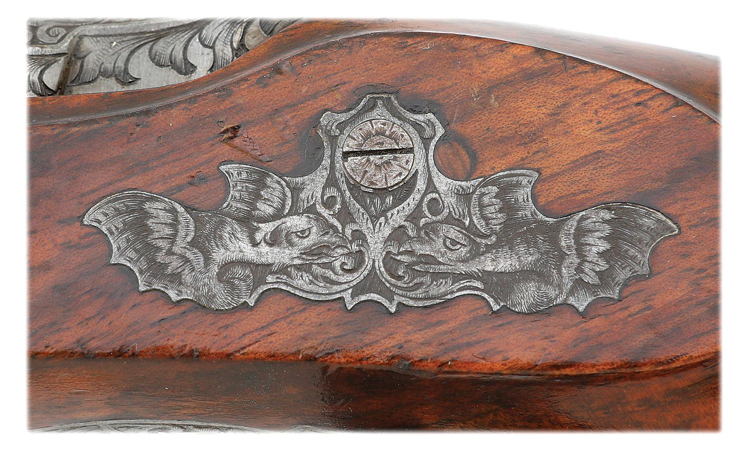 Wonderful Pair of Ornate Austrian Percussion Target Pistols by Johann Springer