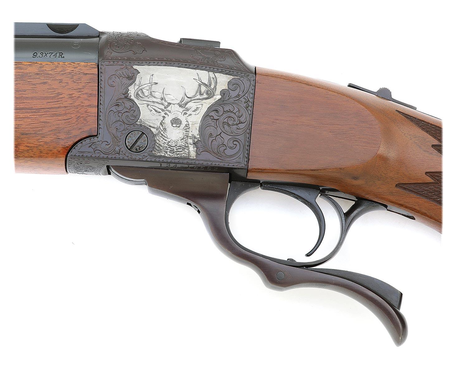 Fine Custom Engraved Ruger No. 1 Falling Block Rifle by Mark Petersen