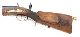 German Large Bore Fullstock Percussion Rifle By Kraus With Kehl Lock