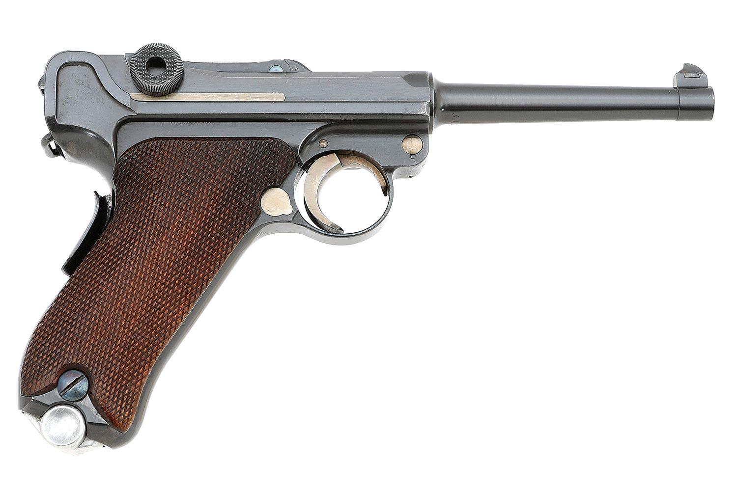 Rare 1934 Swiss Commercial Mauser Banner Luger Pistol