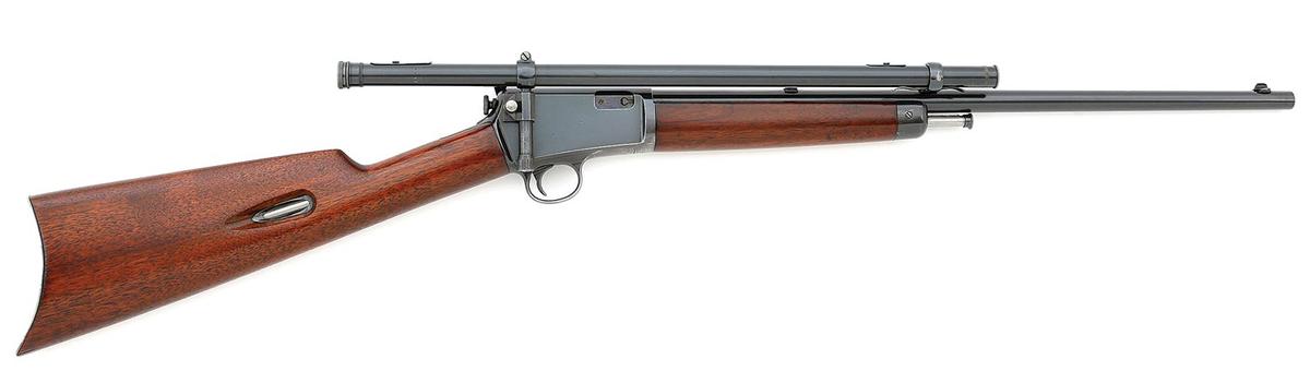 Attractive Winchester Model 1903 Semi-Auto Rifle with Period Malcolm Riflescope