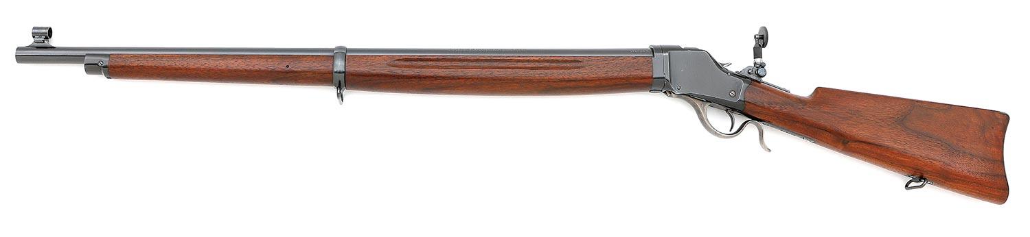 Winchester Model 1885 High Wall Winder Musket Pictured on Cover of the American Rifleman