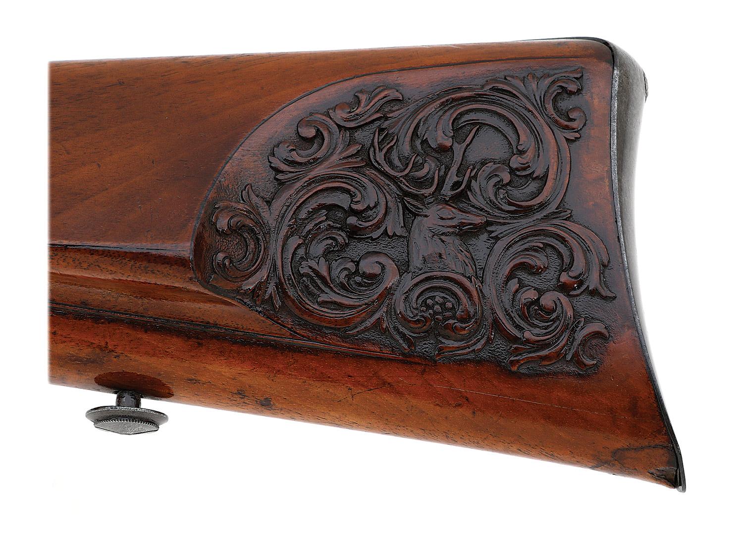 German Percussion Fullstock Jaeger Rifle by Funk & Sons
