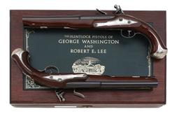 George Washington & Robert E. Lee Commemorative Flintlock Pistols