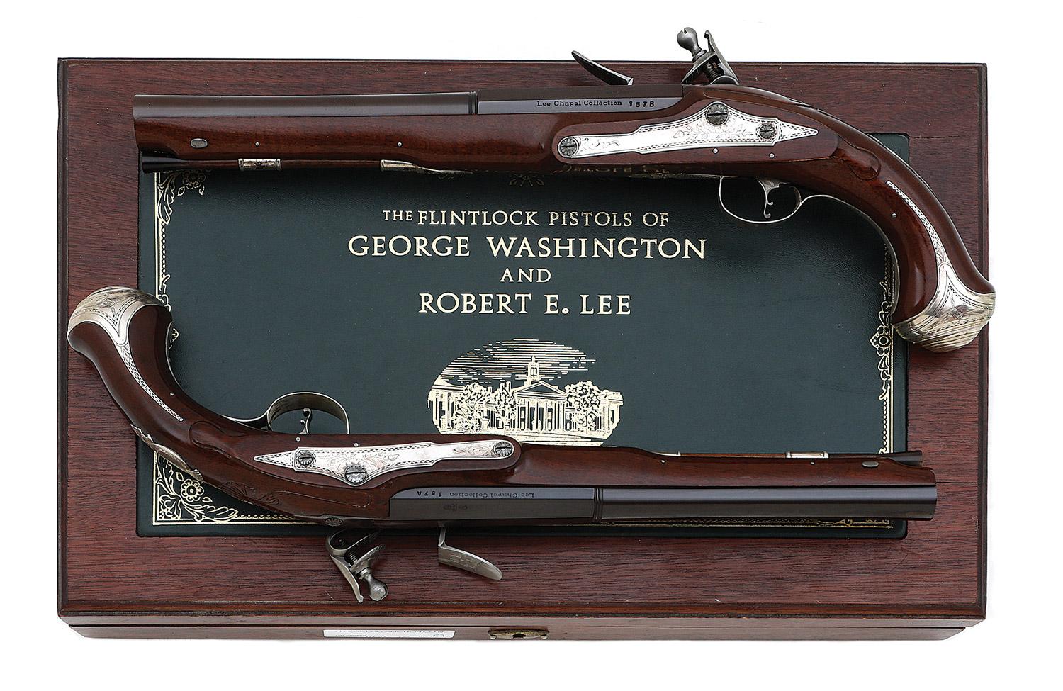 George Washington & Robert E. Lee Commemorative Flintlock Pistols