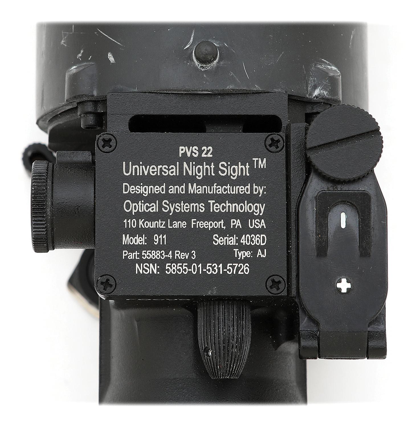 Optical Systems Tech Inc. PVS-22 Model 911 Universal Night Sight