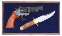 Smith & Wesson Model 19-3 Texas Ranger Commemorative Revolver & Knife Set