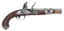 U.S. Model 1816 Flintlock Pistol by S. North