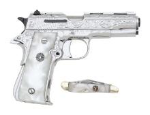 Factory Engraved Llama III-A Semi-Auto Pistol with Original Accessories