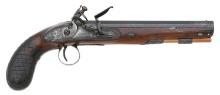 Irish Flintlock Coat Pistol by Eyland Birch