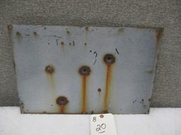 PORCELAIN DANGER HIGH VOLTAGE SIGN