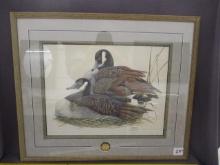 Ducks Unlimited 94-95 Medallion Series Goose Print Signed