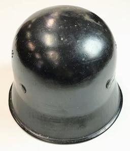 WW2 Black German Police Helmet