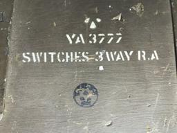 WW2 US Military YA 3777 Switches 3 Way Radio Switc