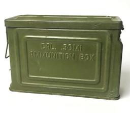 WW2 US Military 30 ml. Canco Ammunition Box with D