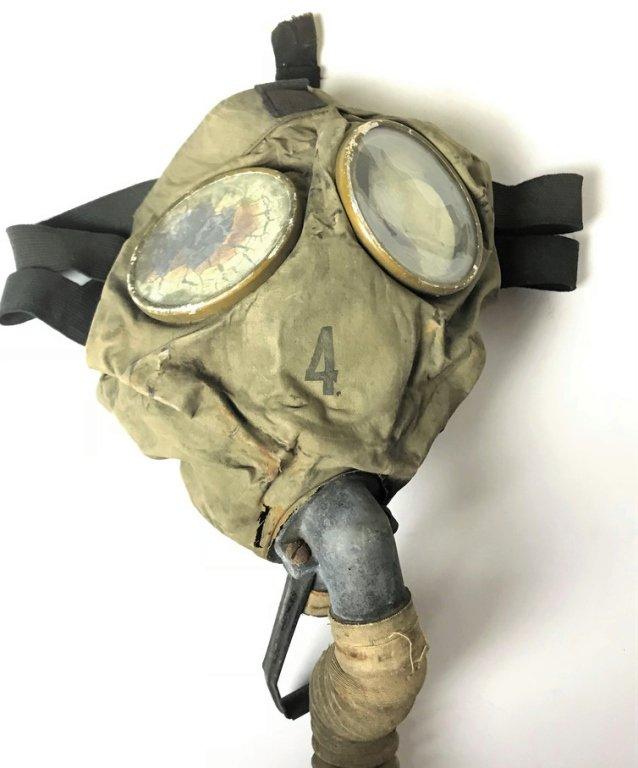 WW1 US Military Gas Masks Model C.E.M & Canvas Bag