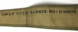 WW2 US Army Spare Barrel M9 Carrying Bag & Ammo Po