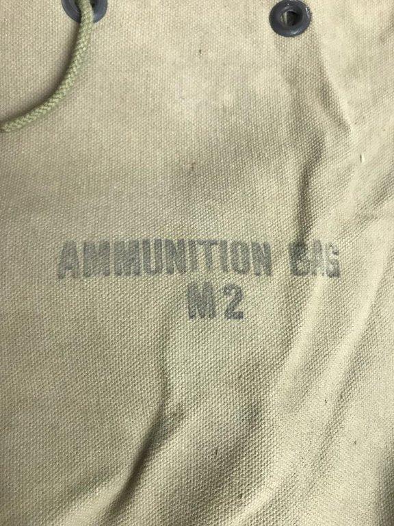 WW2 US Military M2 Ammunition Carrying Vest & 3 Am