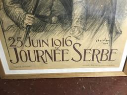 Steinlein 1916 "Journee Serbe 25 Juin 1916" Signed