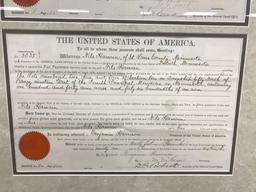 US President Signed Land Grants