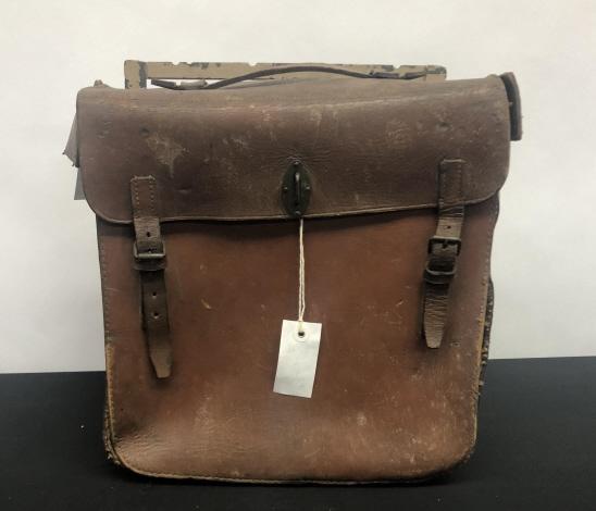 WWII Brown Leather Pannier