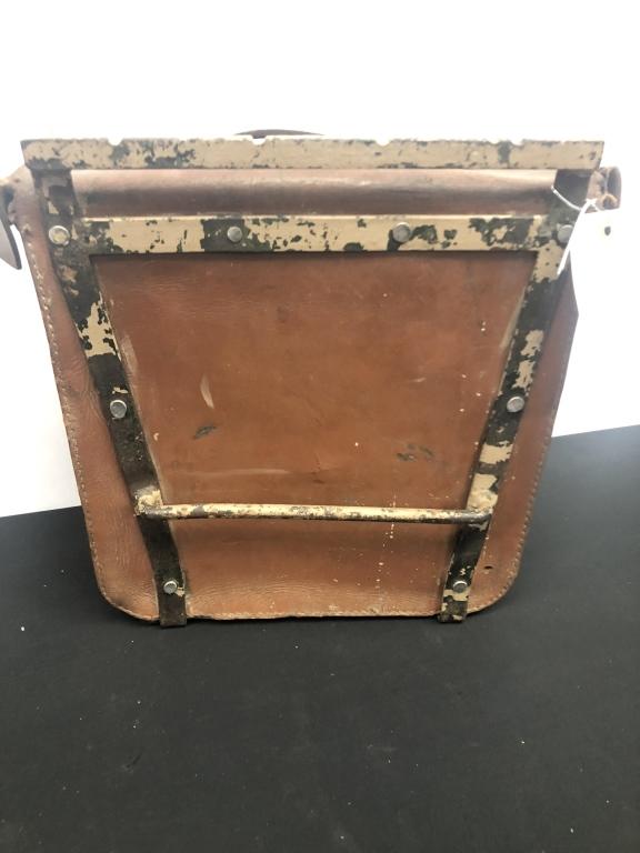 WWII Brown Leather Pannier