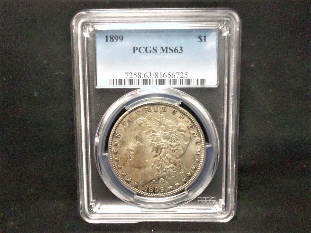 1899 MORGAN DOLLAR  PCGS MS-63