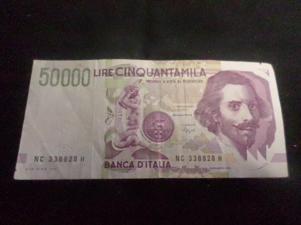 1992 50000 Lire Cinquantamila