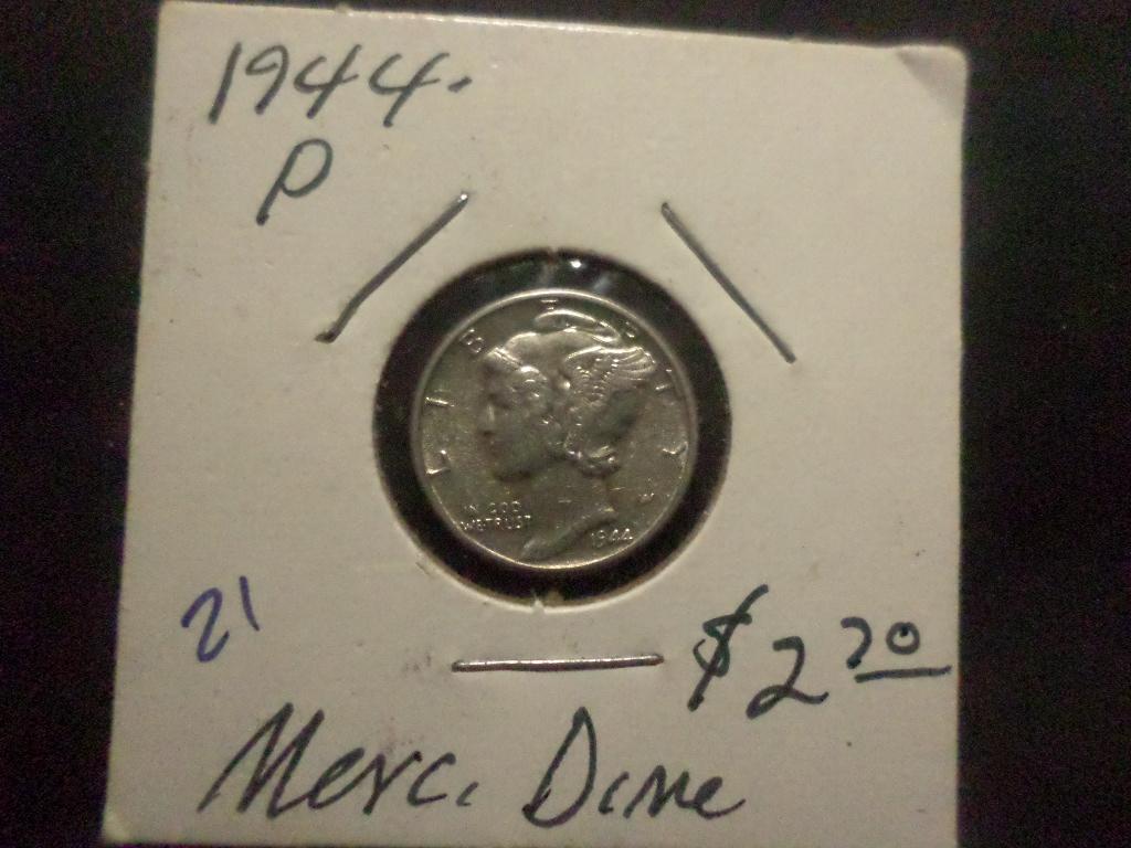 1944 MERCURY DIME