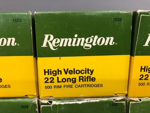 3,000 rounds Remington high velocity 22 LR